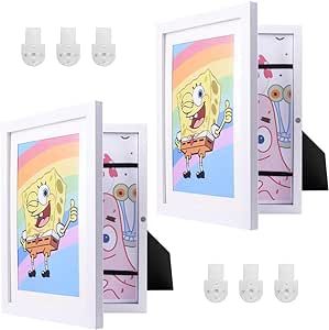Kids Art Frame, Kids Artwork Frames Changeable 8.3 X11.8 Inch, Kids Art Display Frames Front Opening, Artwork Display Storage Frames A4 Picture for Children Art Projects Home Office Drawing Storage