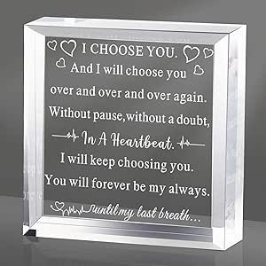 To My Man Gift for Him Anniversary Birthday Gifts for Boyfriend I Love You Gift for Him Fiance Husband Keepsake for Groom Engagement Wedding Valentine Christmas Father's Gift Day (Romantic Style)