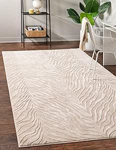 Unique Loom Finsbury Collection Area Rug - Meghan (2' x 3' Rectangle, Ivory Beige)